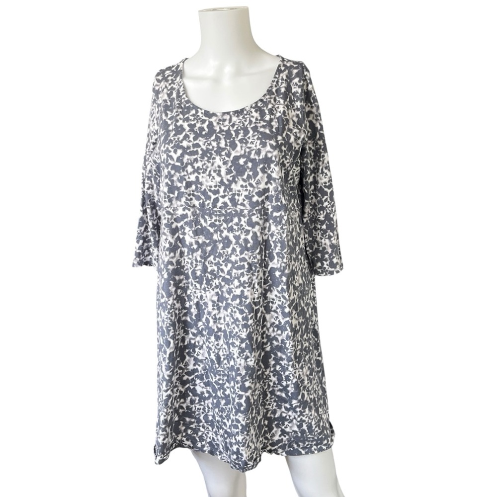 J Jill PureJill Scoop Neck Tunic Mini Dress Cotton Modal Size Medium Petite MP